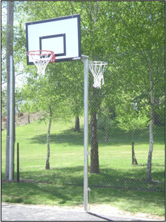 Basketball/Netball Reversible Fixed Tower - Primary