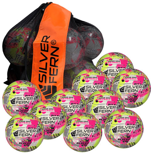 Netball Pack - Silver Fern Kereru Ball Kit Netball Pack - Silver Fern Kereru Ball Kit