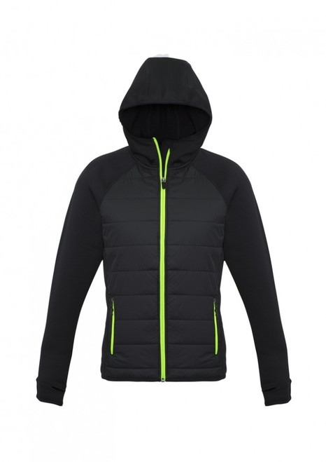 Jacket - Womens Puffer Hoodie 