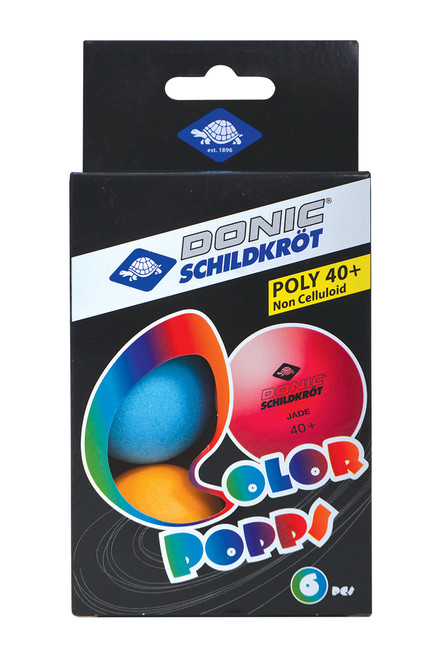 Donic Colour Popps Table Tennis Balls 6 pack
