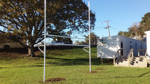 Powder Coating as per pic in white available for an extra $600 otherwise it'll have a galvanised steel finish.