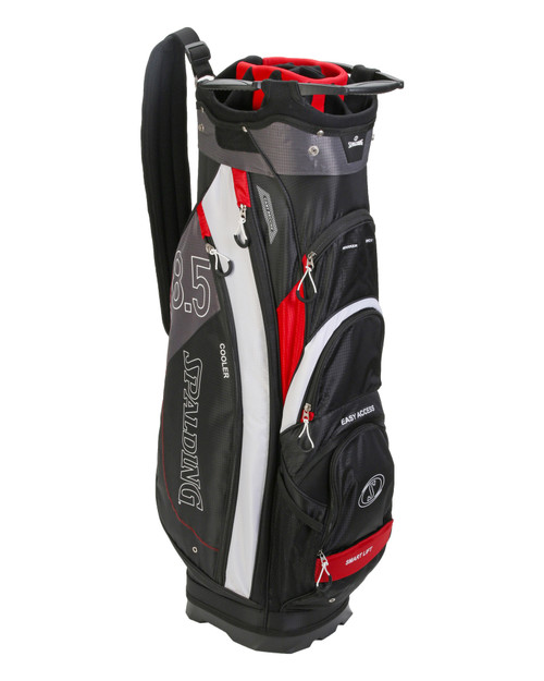 Spalding Golf 8.5 inch Cart Bag – Black/White/Red