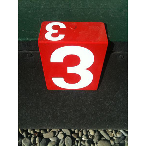 Coloured Hanging Rink Number