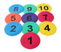 Marker Discs Flat - Numbered 1 -10