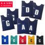 Netball Bibs - Set of 6 (Lettered A, C, D) Multiple Colours
