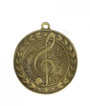 Music Illusion Medal - Gold 5.7cm Dia