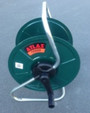 SumiSoaker Standard 50m Hose on Green Metal Winder