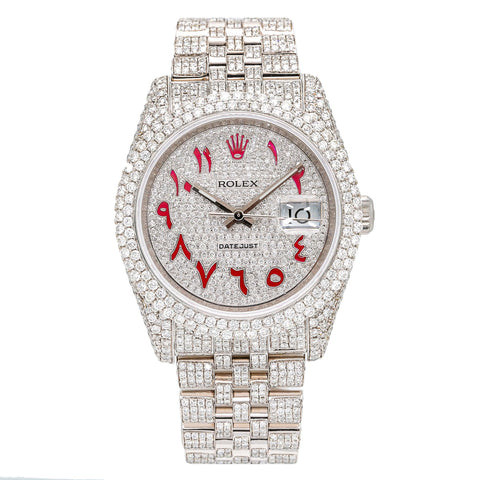 Rolex Datejust 36MM Red Eastern Arabic Dial
