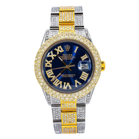 Rolex Datejust 36MM Blue Roman Dial Two Tone Yellow Gold