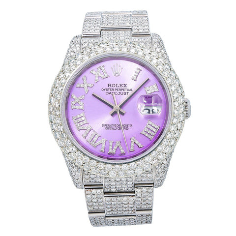 Rolex Datejust 36MM Purple Roman Dial