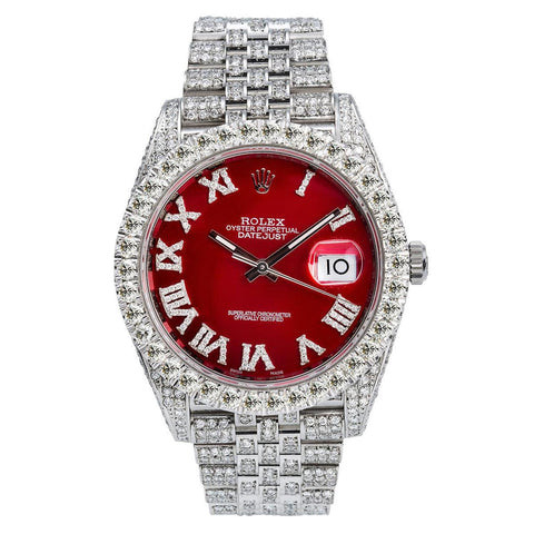 Rolex Datejust 41MM Red Roman Dial