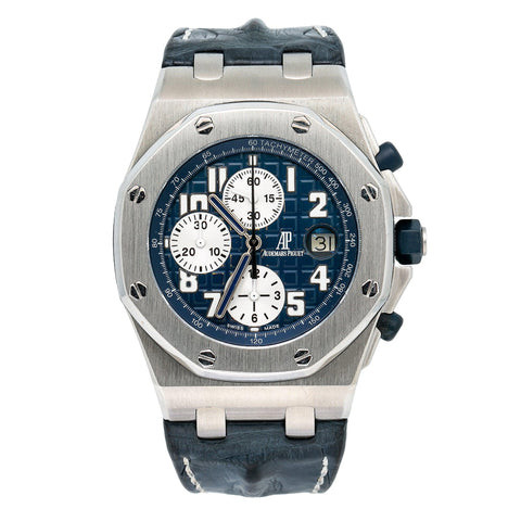 Audemars Piguet Royal Oak Offshore Chronograph 26170ST 42MM Black Dial With Leather Bracelet