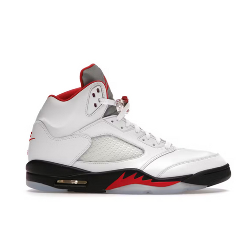 Air Jordan 5 Retro Fire Red Silver Tongue