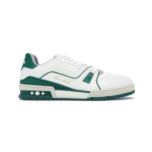 Louis Vuitton LV Trainer Low White Green