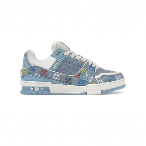 Louis Vuitton Denim Demier LV Trainer Blue/Multicolor