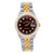 Rolex Datejust 36MM Burgundy Diamond Dial Two Tone Yellow Gold