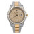 Rolex Datejust 41MM Diamond Paved Dial Two Tone Yellow Gold Semi Diamond