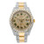 Rolex Datejust 36MM Green Roman Dial Two Tone Yellow Gold Semi Diamond
