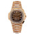 18K Rose Gold Patek Philippe Nautilus 5980/1R 40.5mm Brown Dial 25CT Diamonds