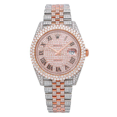 Rolex Datejust 41MM Roman Dial Two Tone Rose Gold Jubilee