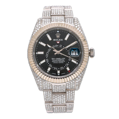 Rolex Sky-Dweller 42MM Black Dial Fluted Bezel