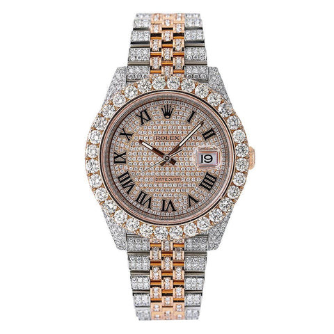 Rolex Datejust 41MM Roman Dial Two Tone Rose Gold
