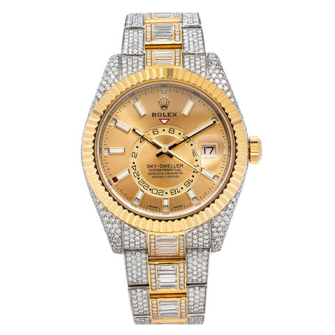 Rolex Sky-Dweller 42MM Champagne Bezel Two Tone