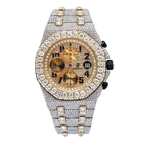 Audemars Piguet Royal Oak Offshore Chronograph 26170ST 42MM Yellow Gold Diamond Dial With 31.25 CT Diamonds
