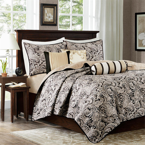 Madison Park Aubrey 6 Piece Quilted Coverlet Set Full Queen Mp13 2694 By Olliix