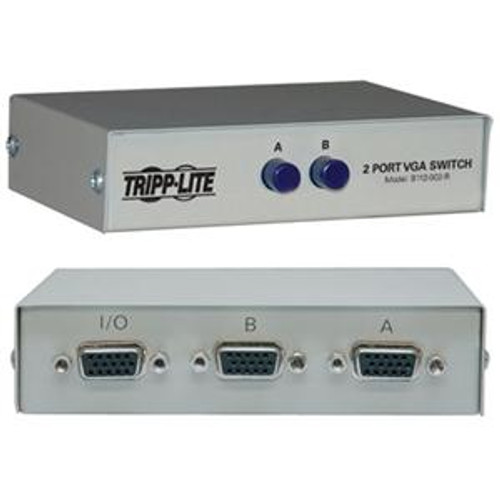 2 Port Vga Svga Manual Switch B112 002 R By Tripp Lite Mfg Co