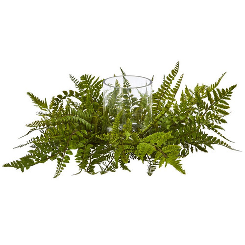 21 Mixed Fern Candelabrumr 4206 By Nearly Natural