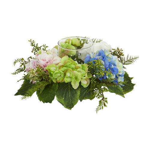14 Hydrangea Artificial Candelabrum 4209 By Nearly Natural