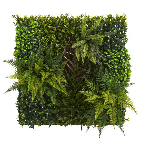 29 X 29 Artificial Living Wall Uv Resist Indoor Outdoor 4254 By Nearly Natural