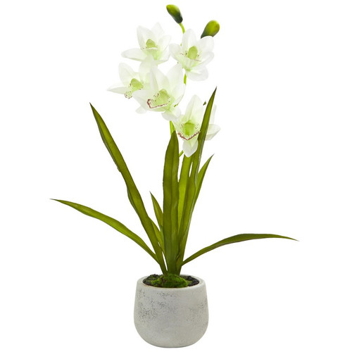 22 Cymbidium Orchid Artificial Arrangement 4298 By Nearly Natural