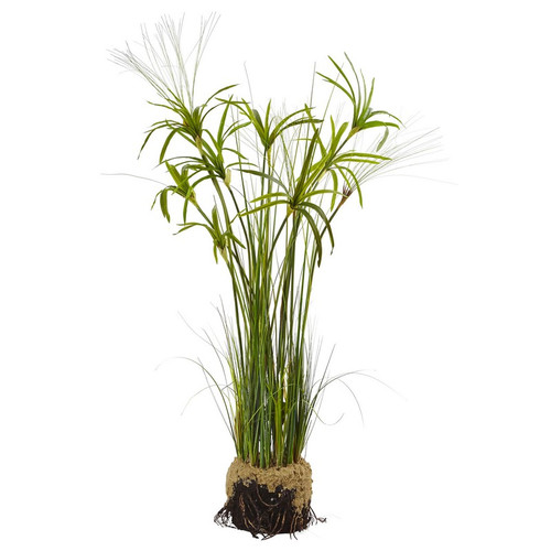 4 Papyrus Plant With Faux Soil 4566 By Nearly Natural