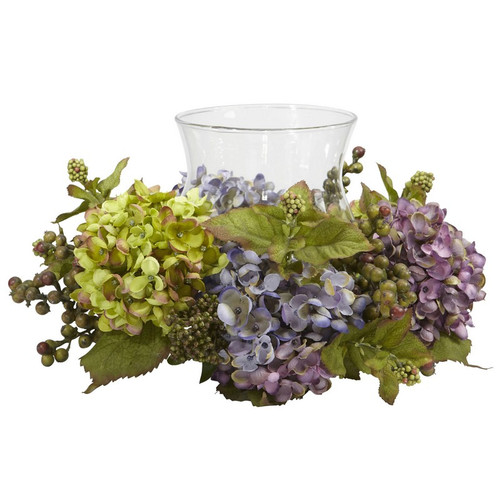7 Mixed Hydrangea Candelabrum 4758 By Nearly Natural