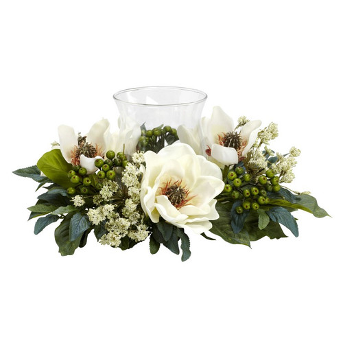 14 Magnolia Candelabrum 4794 By Nearly Natural