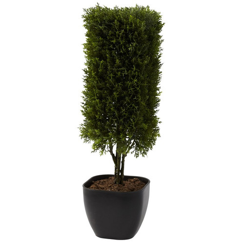 19 Cedar Column Topiary 4967 By Nearly Natural