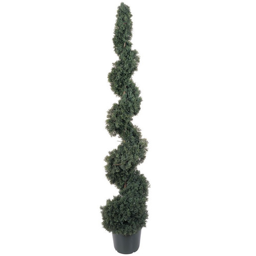 5 Cedar Spiral Tree W 1492 Lvs 5166 By Nearly Natural