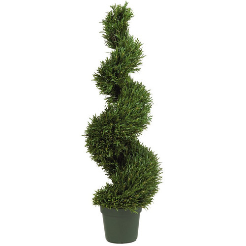 4 Rosemary Spiral Tree W 1512 Lvs Indoor Outdoor 5170 By Nearly Natural