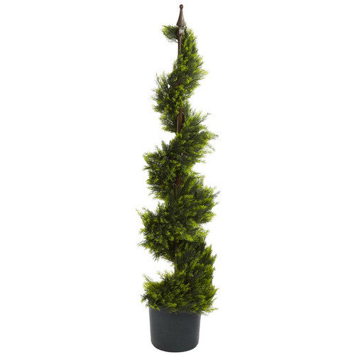 4 Cypress Spiral Tree 5324 By Nearly Natural