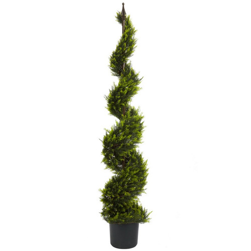 5 Cypress Spiral Topiary Artificial Tree 5325 By Nearly Natural