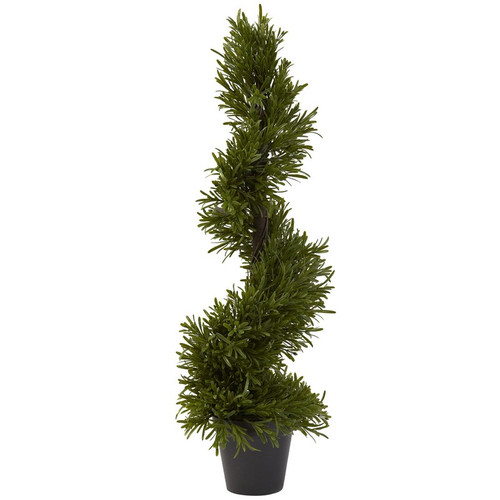 30 Rosemary Spiral Tree W 407 Lvs Indoor Outdoor 5351 By Nearly Natural