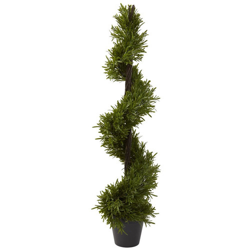 39 Rosemary Spiral Tree W 543 Lvs Indoor Outdoor 5352 By Nearly Natural