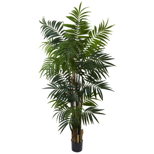 6 Bulb Areca Palm Tree W 534 Lvs 5409 By Nearly Natural