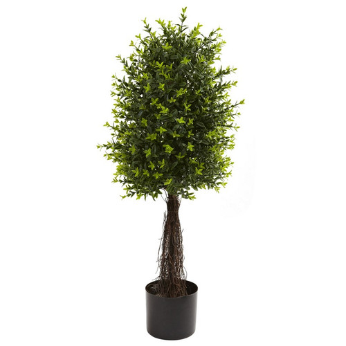 35 Ixora Topiary Uv Resistant W 630 Lvs Indoor Outdoor 5413 By Nearly Natural
