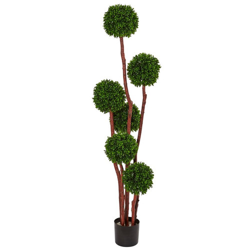 5 Boxwood Topiary Uv Resistant Indoor Outdoor 5485 By Nearly Natural