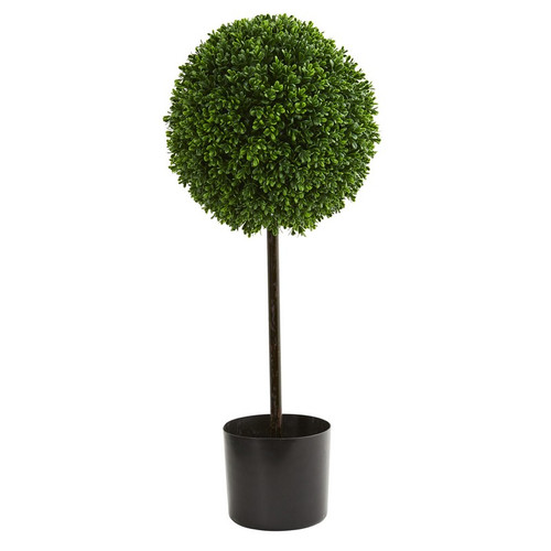 2 5 Boxwood Ball Topiary Uv Resistant Indoor Outdoor 5493 By Nearly Natural