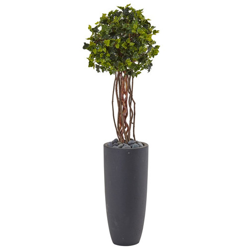 3 5 English Ivy Tree In Planter Uv Resist Indoor Outdoor 5828 By Nearly Natural