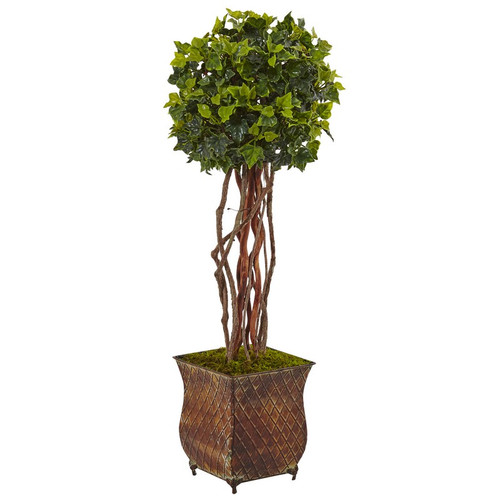 30 English Ivy Tree In Planter Uv Resist Indoor Outdoor 5838 By Nearly Natural